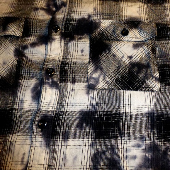 Decibel Plaid Button Front LS Shirt - Size 2X - Picture 2 of 4